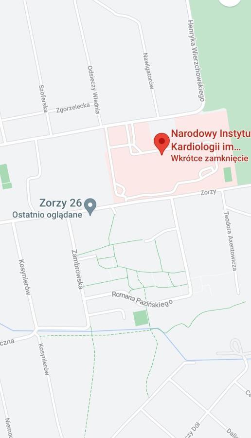 Apartament Zorzy Przy Instytucie Kardiologii Anin Lägenhet Warszawa Exteriör bild